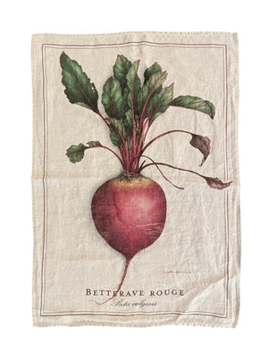 Linen tea towel "Betterave rouge"