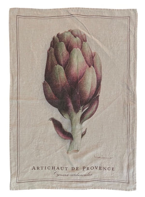 Linen tea towel "Artichaut de Provence"